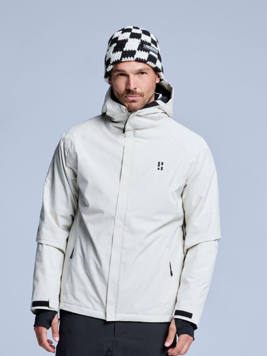 Poederbaas Ski-jas Heren Arctic 2L Insulated Stone Beige