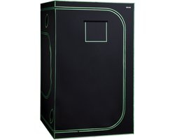 VEVOR Kweektent, 120x120x200 cm, Kweekkast van 600D, Sterk Reflecterend Mylar, Binnenplantentent met Observatievenster, Grondbak en Ritssluiting, Robuuste Kweektenten voor Fruit, Bloemen en Groenten