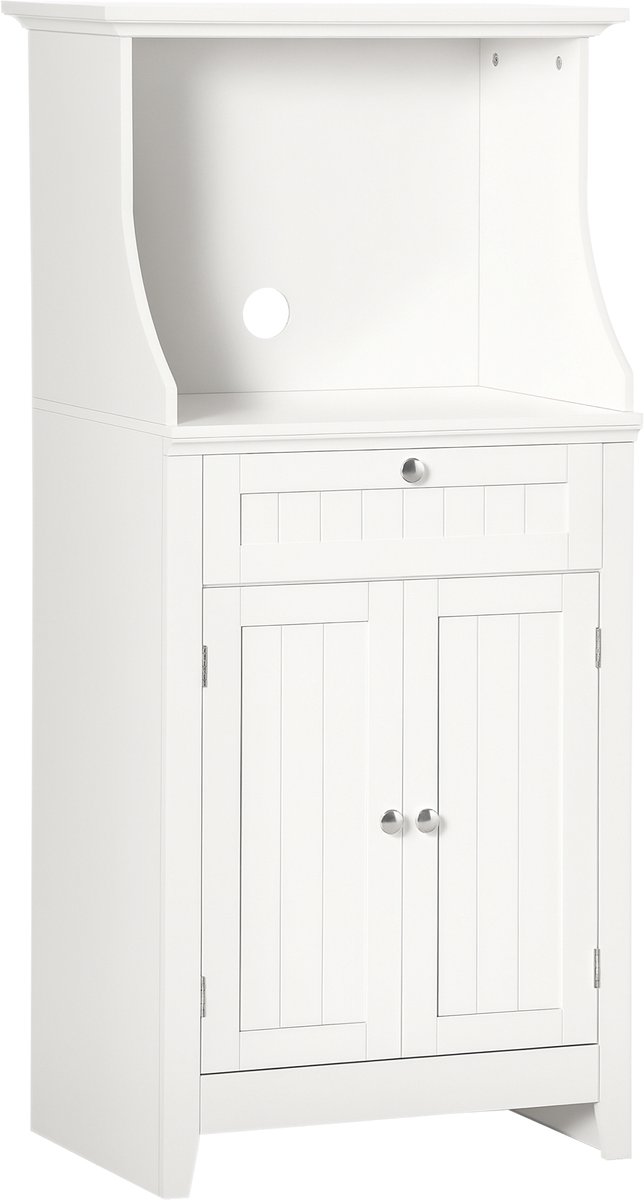 HOMCOM-Magnetronkast-MDF-60x40x122,5cm-Wit
