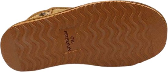 Gil Peterson - Bottes pour femmes - Bottes en daim véritable avec coutures renforcées - Doublure en peau de mouton véritable - Châtaigne - Pointure 40
