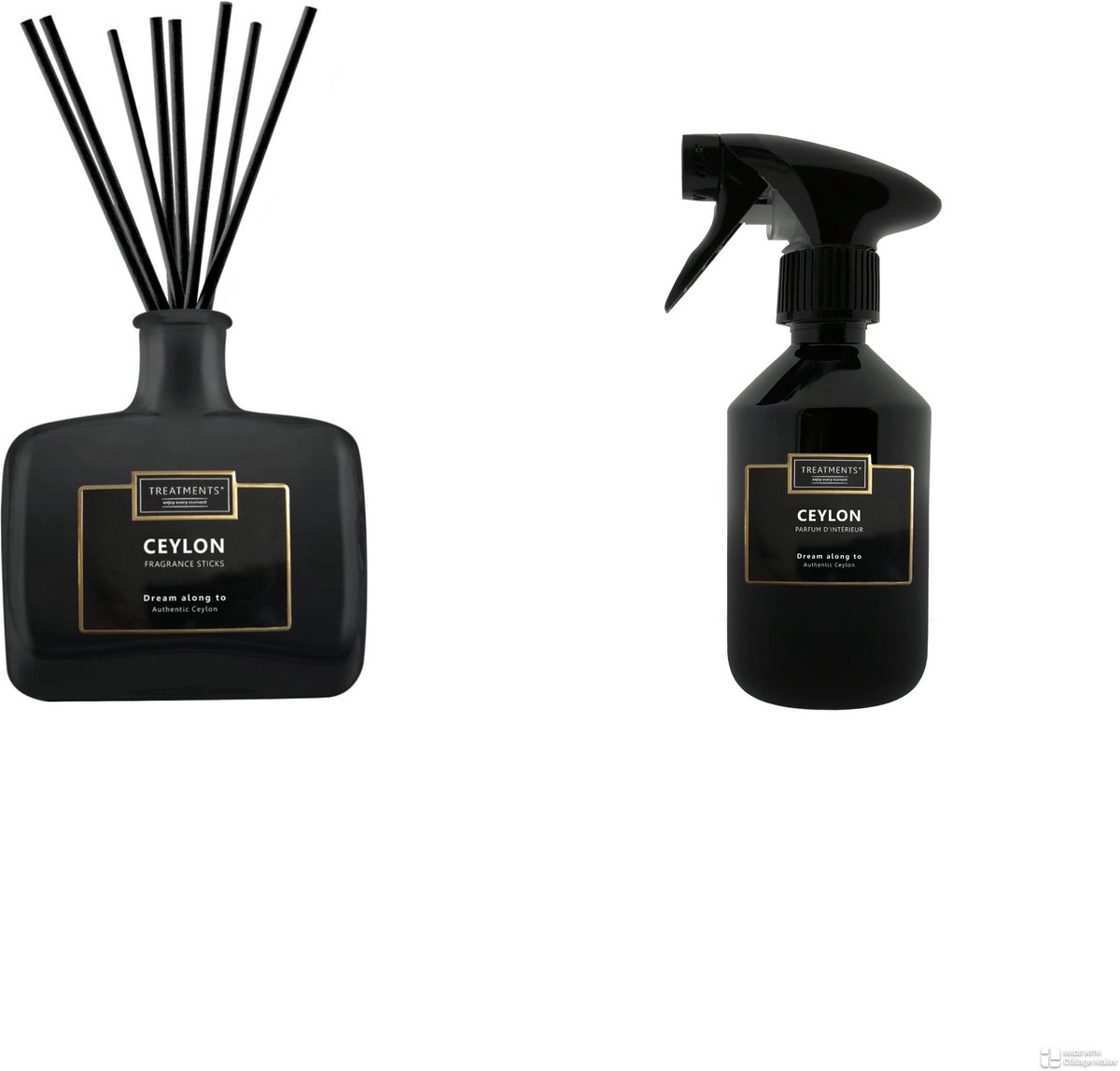 Treatments Ceylon Home Fragrance Set - Aardewerk / Kunststof - Zwart