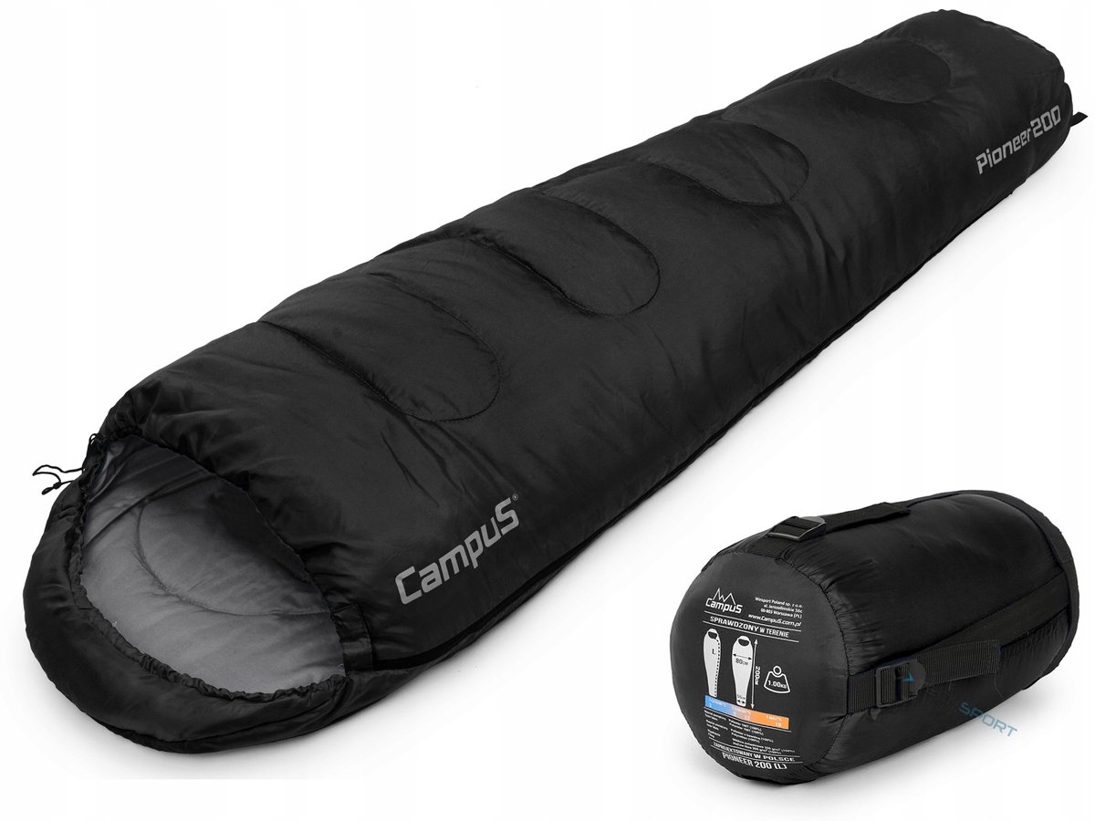 Campus Pioneer 200 Mummyslaapzak - Comfortabel en lichtgewicht