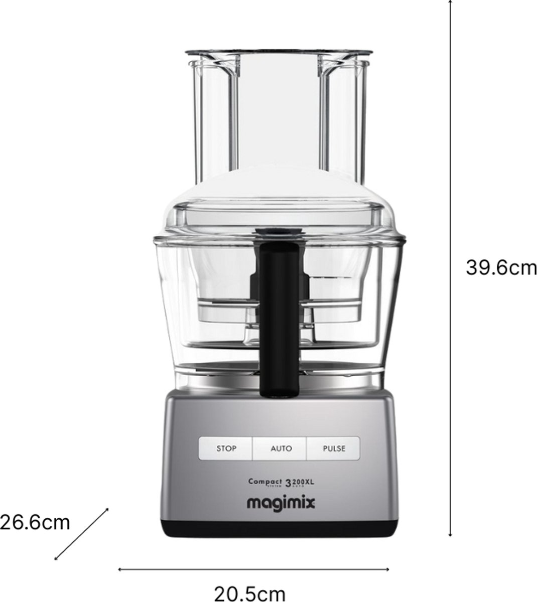 Magimix - CS 3200 XL - Foodprocessor - Keukenmachine - Mat Chroom thumbnail 7