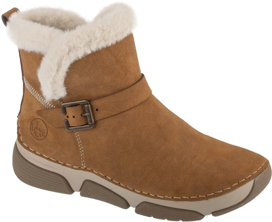 Rieker DAMES Enkellaarzen X9165, Vrouwen Enkellaarsjes,laarzen,halve laarzen ,laars,gevoerd,winterlaarzen,Zwart (schwarz / 00),36 EU / 3.5 UK