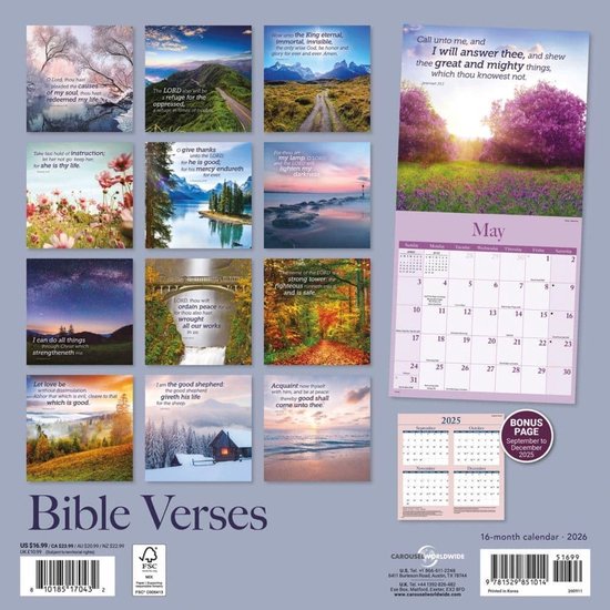 Bijbelverzen Kalender 2026