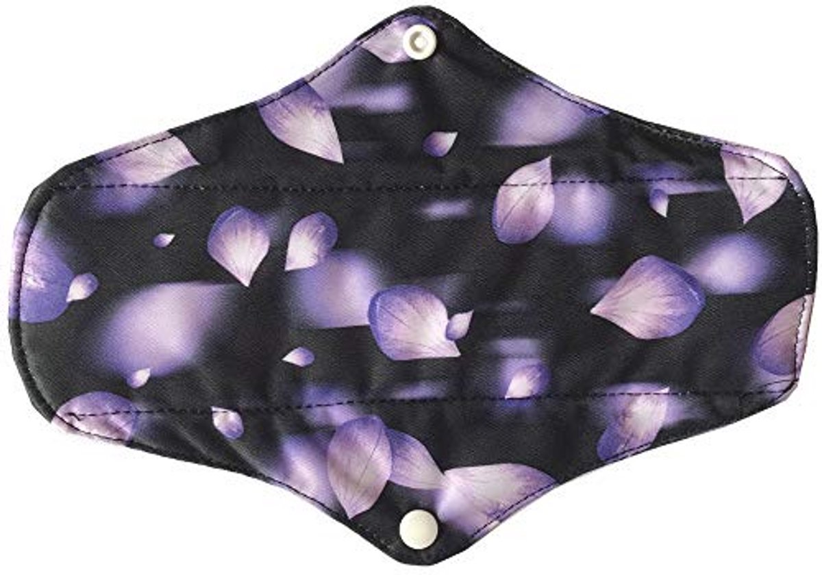 5-pack Herbruikbare Menstruatie Maandverbanden - 25.4cm Katoenen Charcoal Bamboo Pads