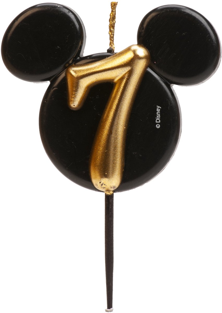 Dekora Kaarsje Mickey Mouse Nummer 7