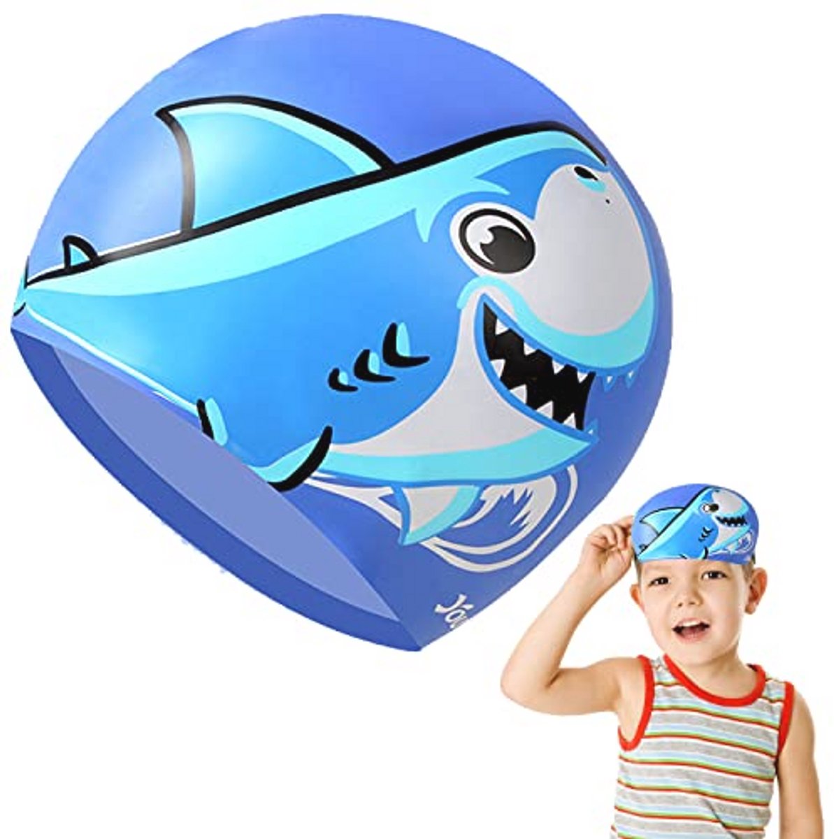 Waterdichte Siliconen Badmuts Uniseks voor Kinderen - Elastische en Cartoon Ontwerpen