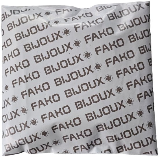 Verpakking met "FAKO BIJOUX" opdruk.