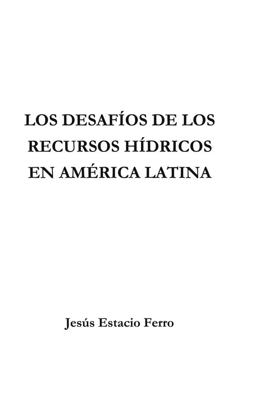 Los desafíos de los recursos hídricos en América Latina - cover