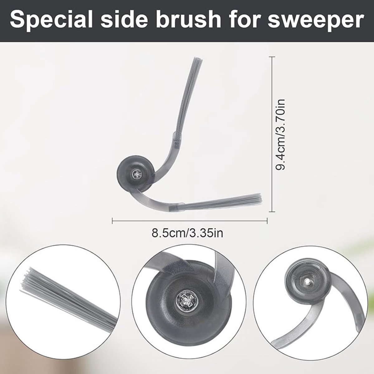 20 Stuks accessoires geschikt voor Roborock Q10 S5/Q10 S5+/Q10 X5 robotstofzuiger - Stofzuiger onderdeel - Stofzuigeraccessoires - 1 hoofdborstels, 4 stofzakken, 4 dweilpads, 4 HEPA-filters, 6 zijborstels, 1 reinigingsborstel — afbeelding 6