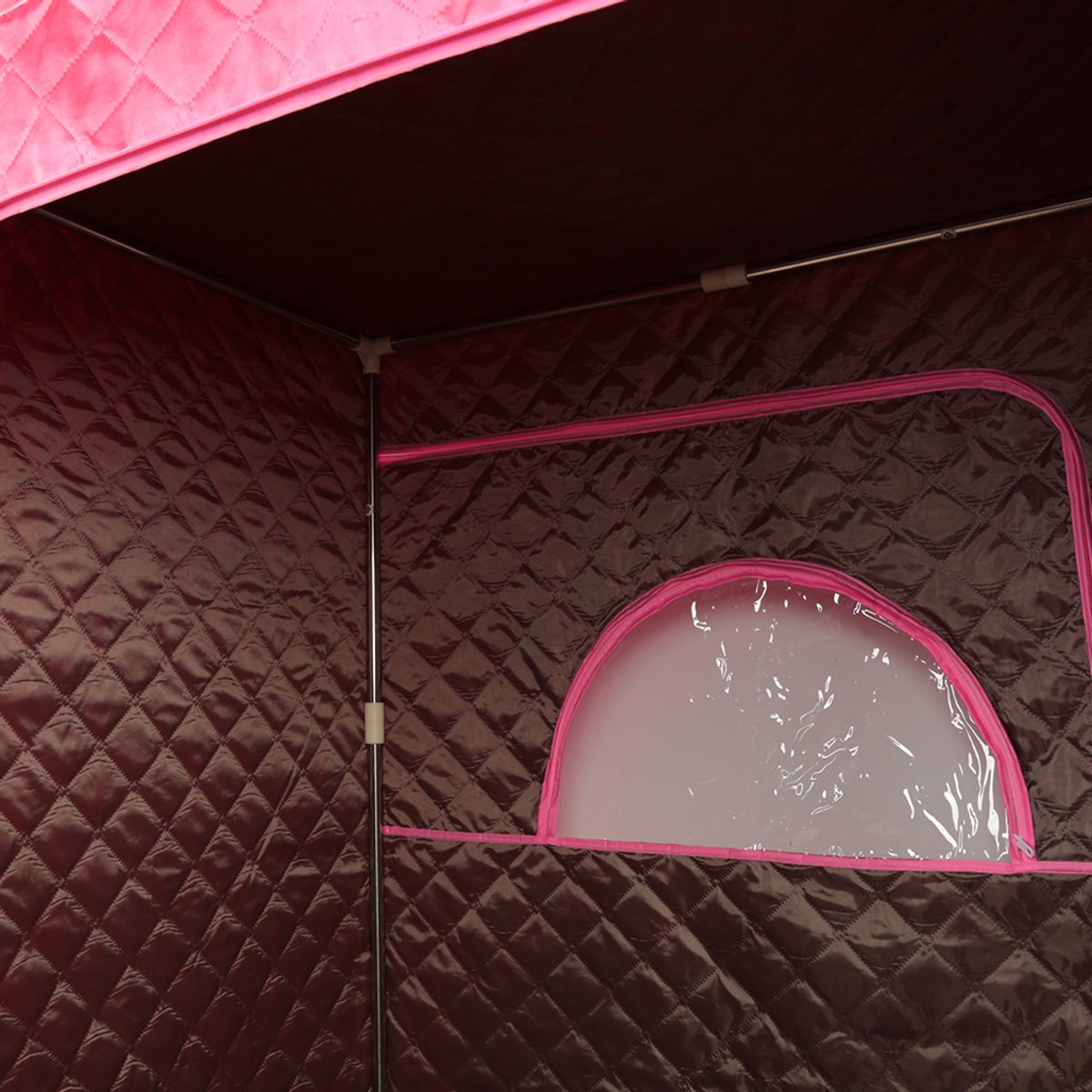 PIPIPOXER-Draagbare stoomsauna 1000W 220V persoonlijke thuisspa met stoomcabine 100*80*170cm, rood thumbnail 4