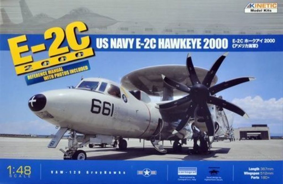 KINETIC K48016 E-2C 8 Blades Bouwpakket Schaal 1:48