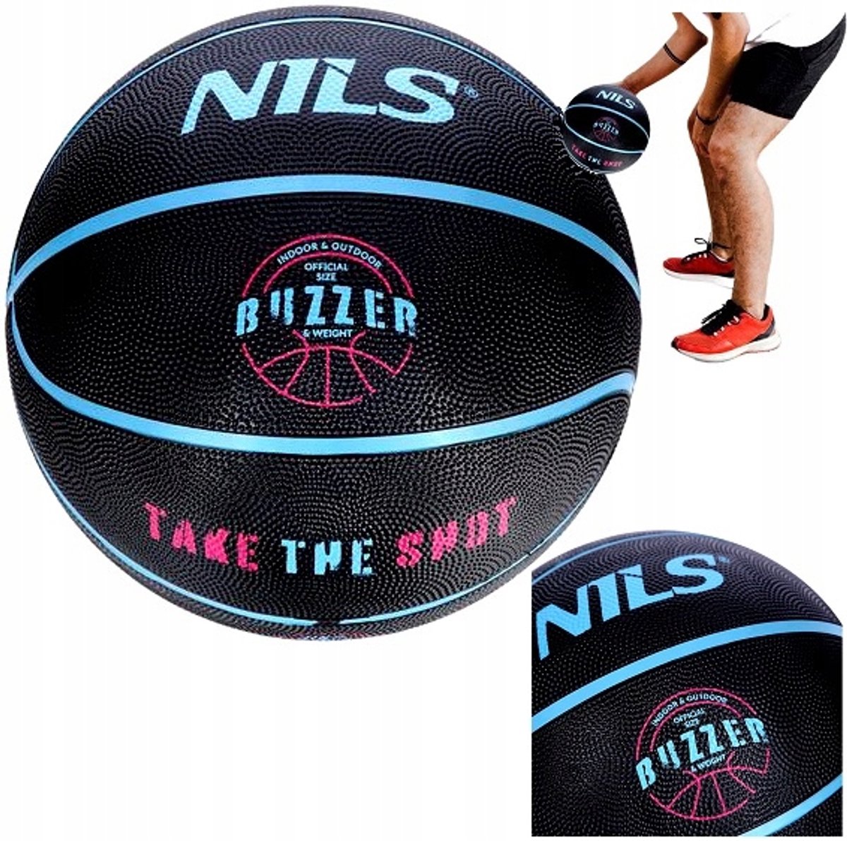 NILS Buzzer Basketbal Maat 7 - Professioneel, Duurzaam