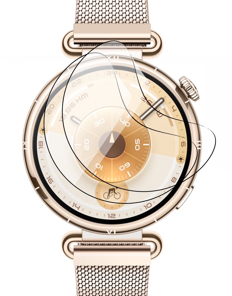 Screenprotector geschikt voor Huawei Watch GT 6 41mm - 2x FlexGuard Screen Protector