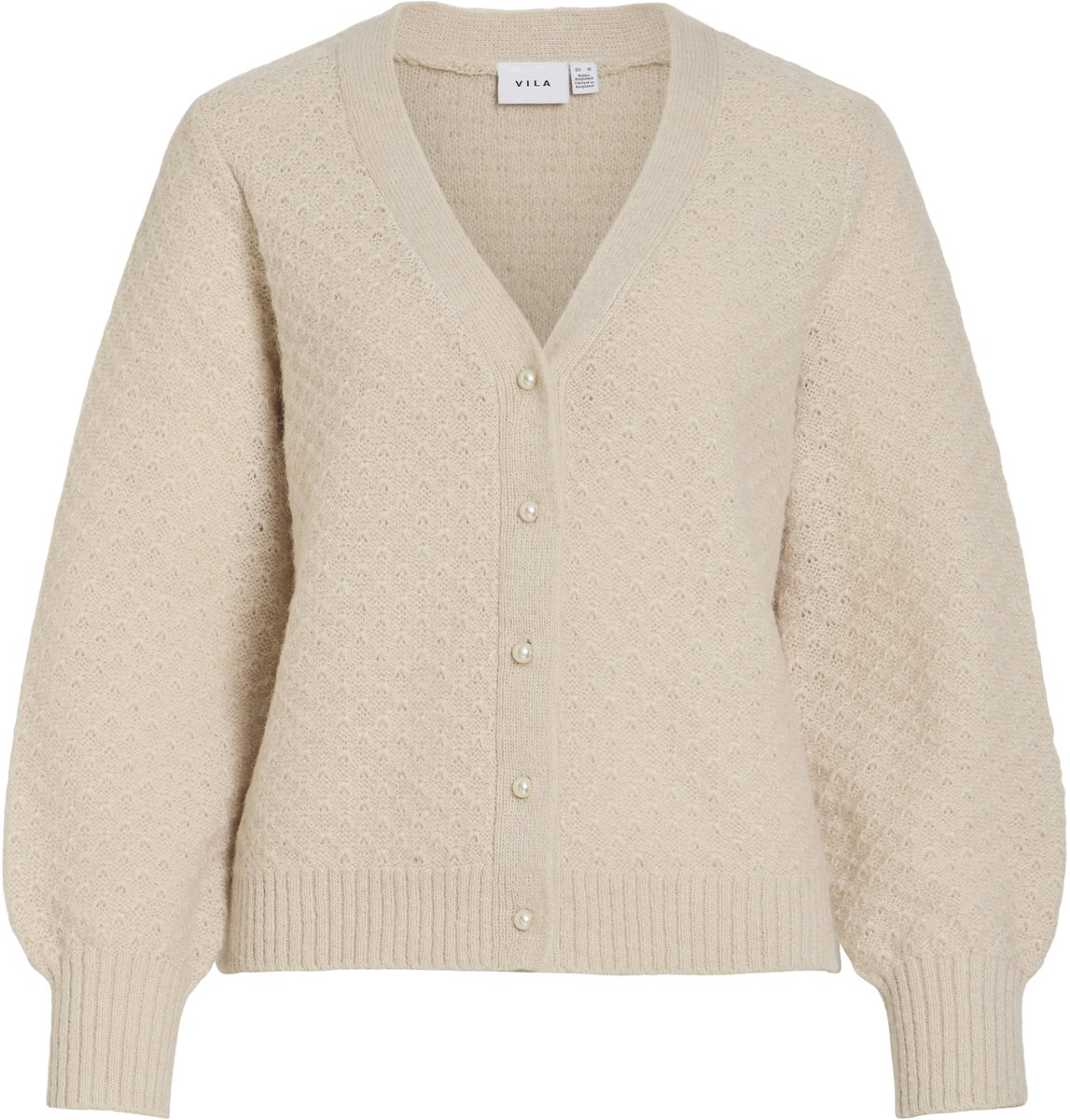 VILA - VITULI V-NECK L/S KNIT CARDIGAN/PB/RC - Dames - Cardigans