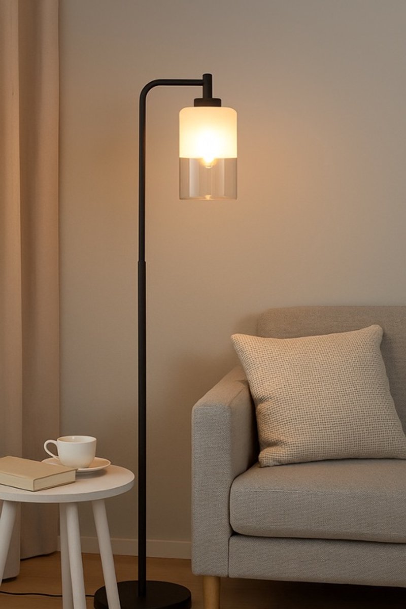 Vloerlamp - Jade - Champagne - 18 x 31 x 168 cm – Staande lamp