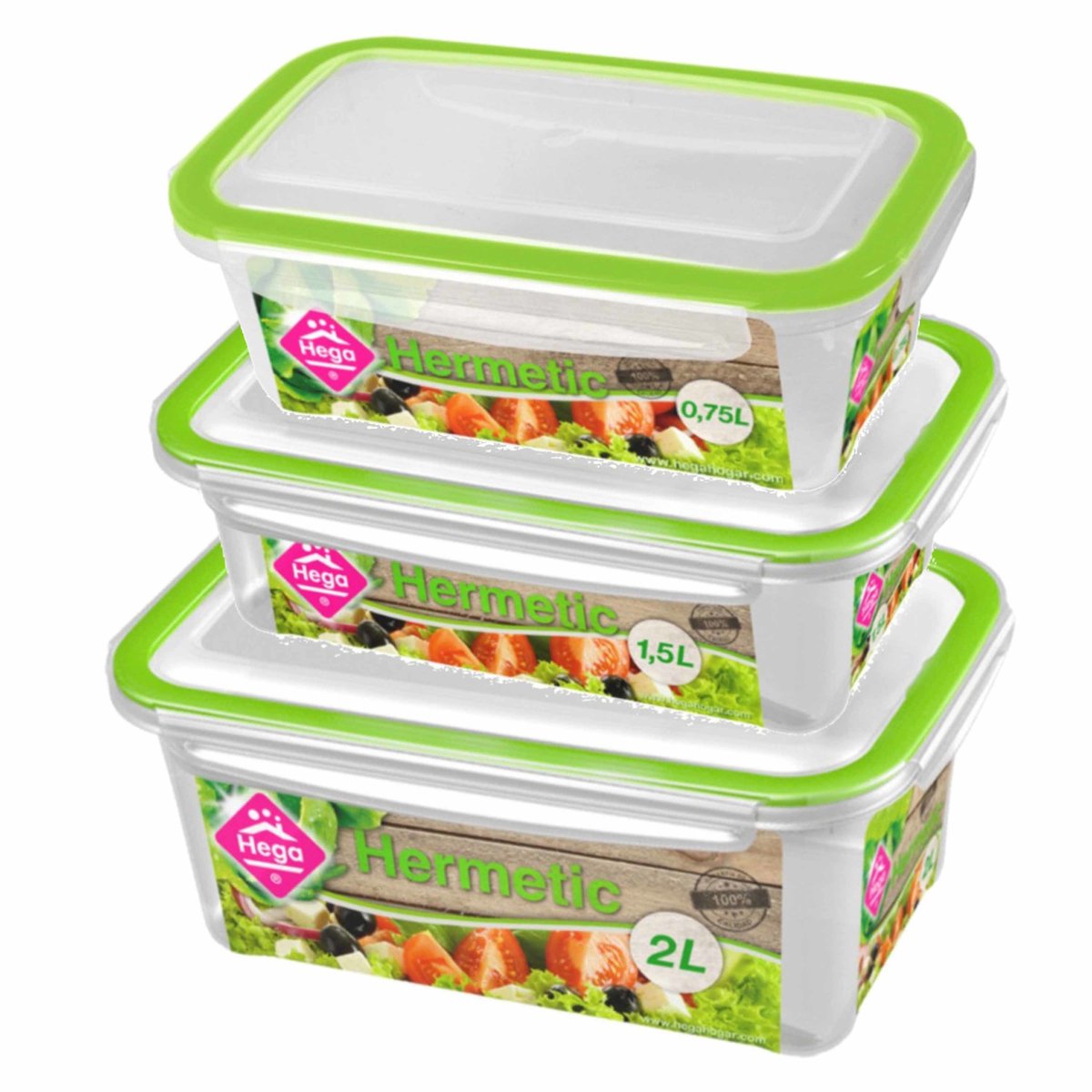 Diepvries/koelkast voedsel bewaarbakjes set van 10x stuks diverse formaten in 0.75 - 1.5 - 2 liter inhoud