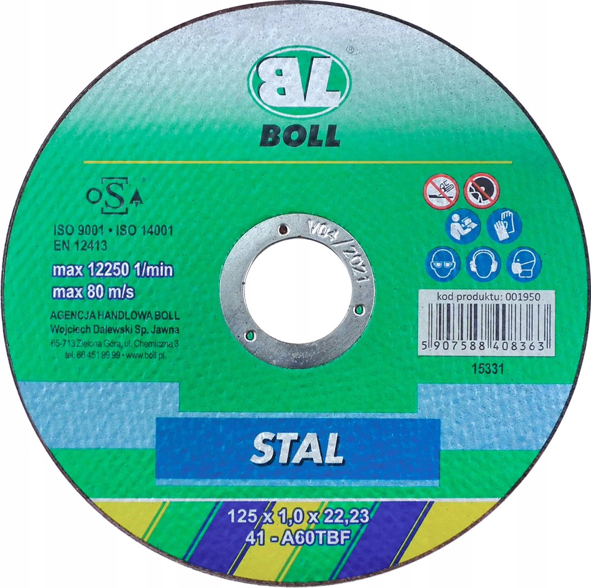 Boll Doorslijpschijf Staal 41-125mm x 1.0mm