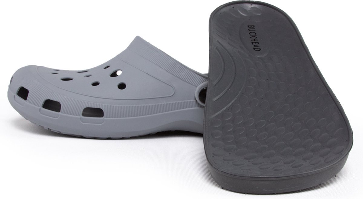 Buckhead - Pantoffels - Unisex Slipper - Antibacterieel - Anatomisch - Licht & Flexibel - Massage-effect - Grijs - Maat 43/44
