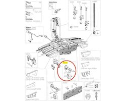 Thule Right Wheel Holder 52849 Easyfold Xt 933/939 Reserveonderdeel Zwart