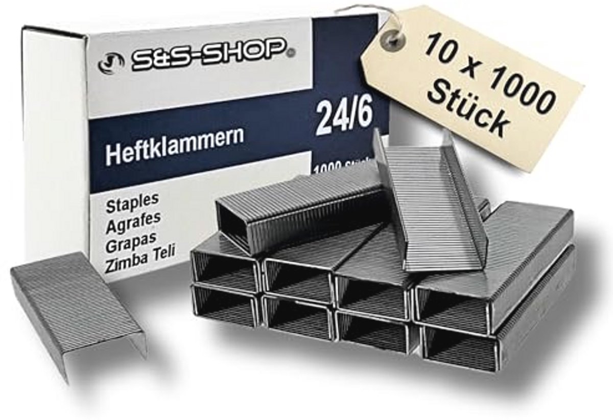 10000 Nietjes 24/6 - Standaard Handnietjes, Verzinkt en Duurzaam