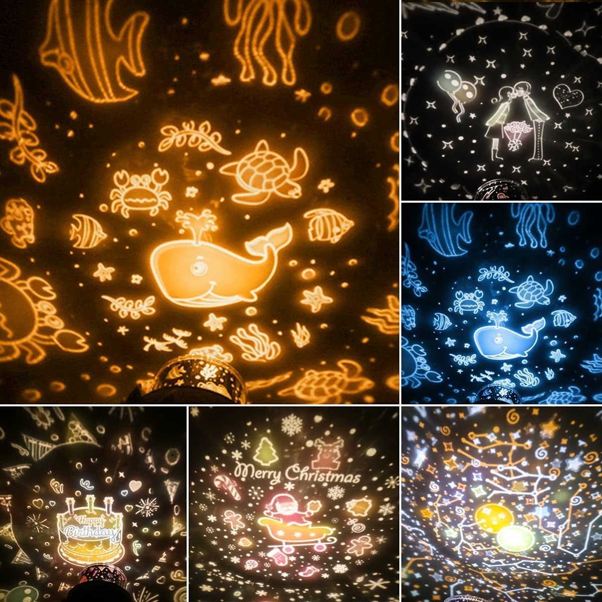 Sterrenhemel Projector, LED Lamp Kinderen, Ocean Wave Nachtlampje, Muziek Lamp Met Timer Voor Kinderkamer Feestdecoratie Kerst (Gewei) (Roze-2),Creëer een Rustige Droomwereld – Sterrenhemel Lamp & White Noise Nachtlamp voor Baby’s & Volwassenen – foto 3
