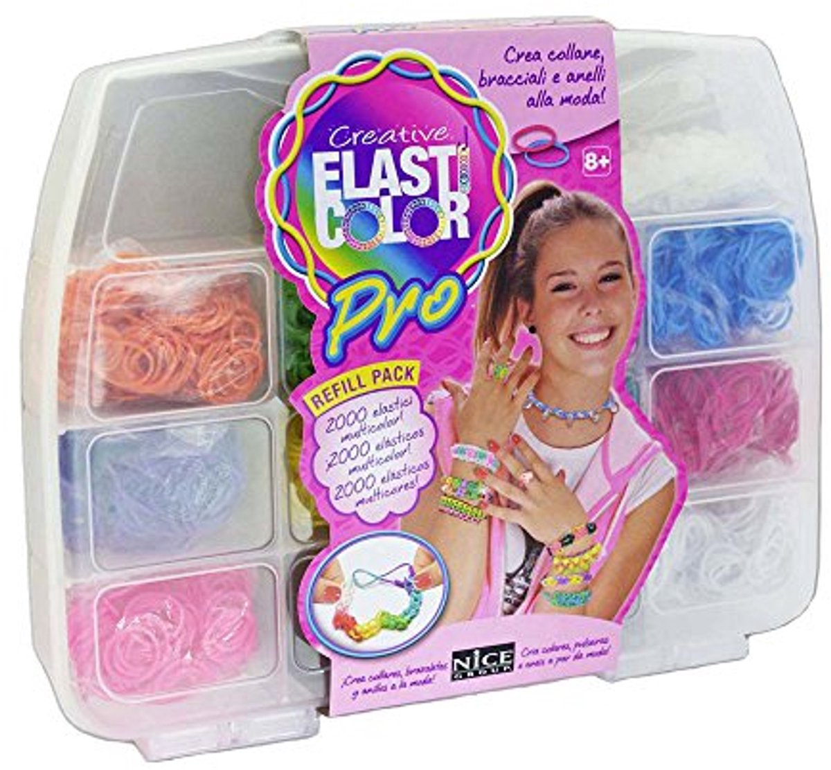 Elasticolor - Pro Case Medium Navulling, Diverse Kleuren