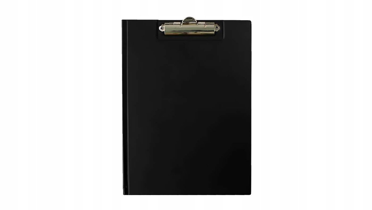 TRES Clipboard Map A4 Zwart met Klem
