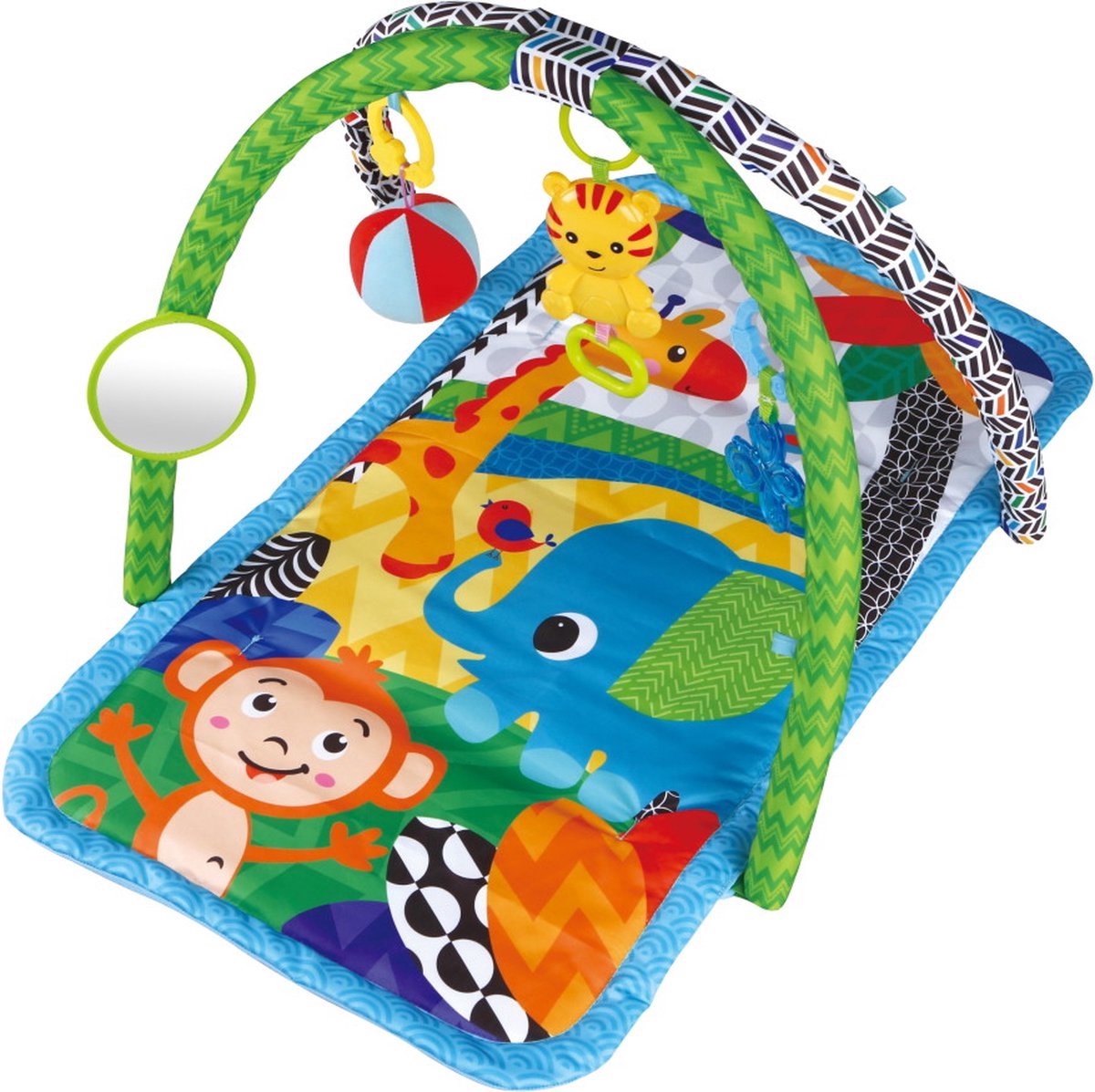 YAR Babysoundz - Babygym - speelkleed - speelkleed met boog - 3-in-1 Gym met muziek en lichtjes -76x46cm — afbeelding 7