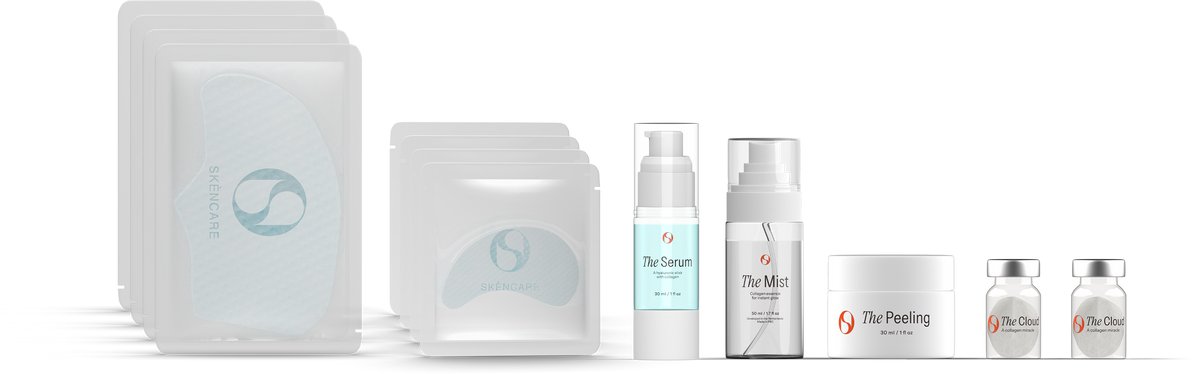 Skèncare The Routine - Routine Go - Collageen behandeling - Herhaalverpakking (2x The Cloud)