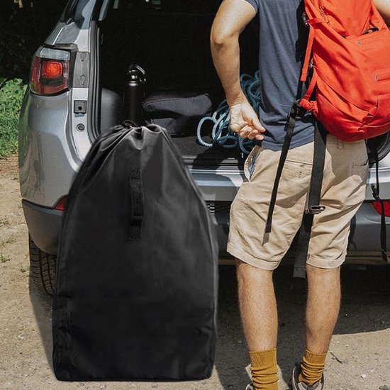 Travel Bag voor Autostoel - Waterdichte Oxford Stoffen Draagtas met Schouderriem - 86 x 43 cm - Zwart van travel — afbeelding 2
