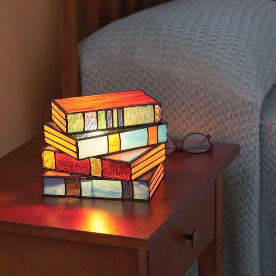 Lampe de livre (modèle 3D en résine) Lampe de bureau en forme de livre Décoration Ornement Maison & Jardin Design Artisanat Petite lampe de table ajoute de l'ambiance à la décoration