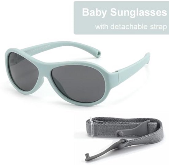Baby Zonnebril - Kinderzonnebril UV - Bescherming Ogen - Verstelbare Band - 6-36 Maanden - Oranje Frame — afbeelding 5