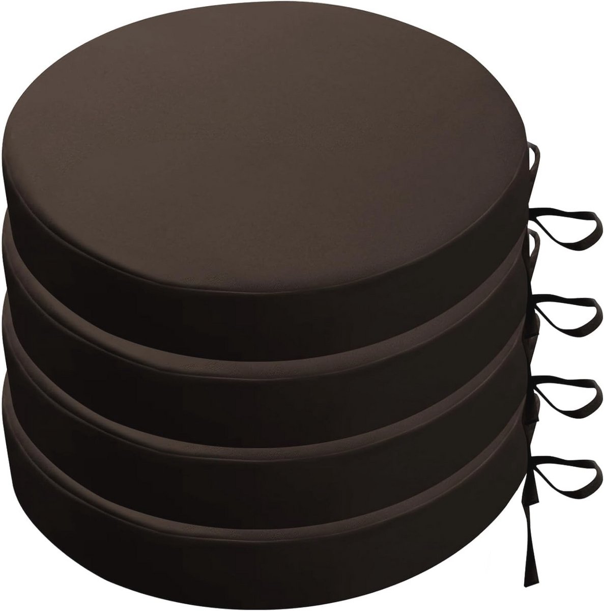 Ronde Tuinstoelkussens Set van 2/4 - Waterdicht en Antislip - Geschikt voor Bistrostoelen en Terras - 45/50/40 cm Diameter