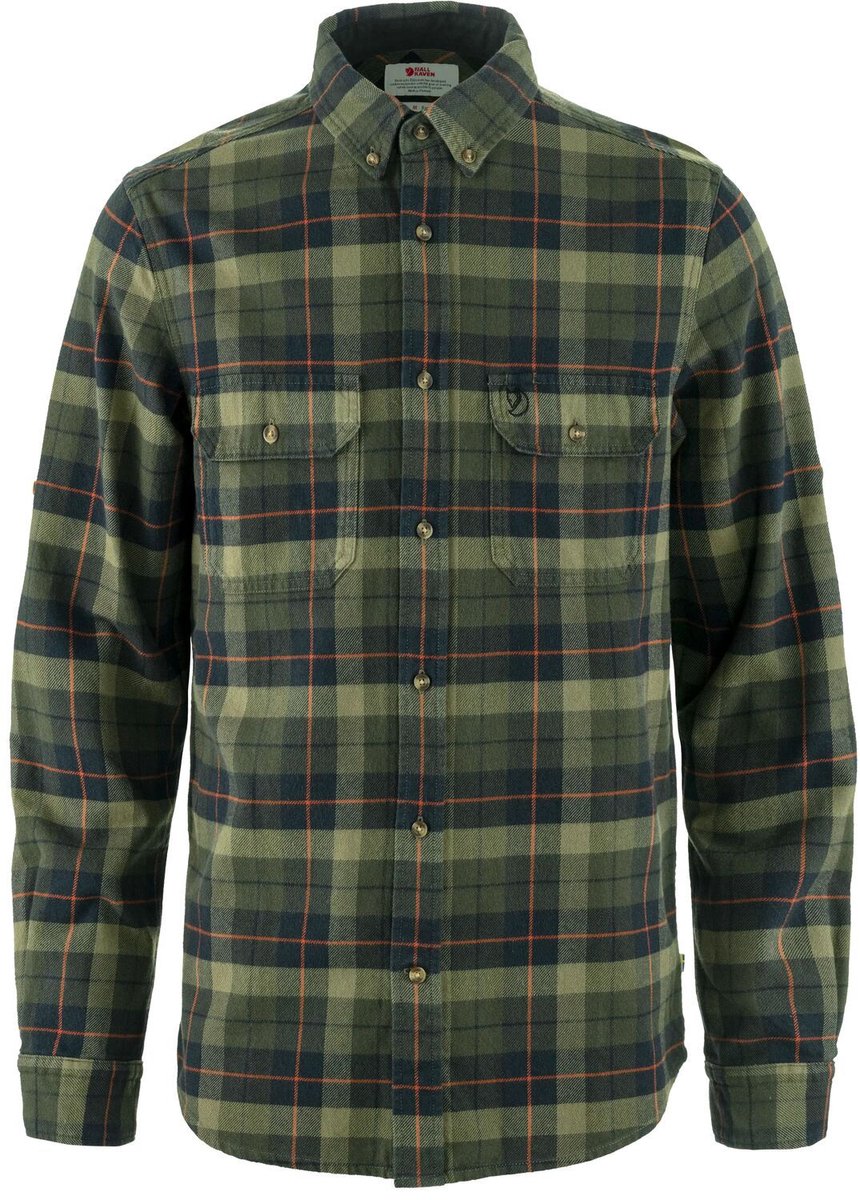 Fjällräven Singi Heavy Flannel Shirt men – Outdoor Kleding Fleeces en Truien Overhemd lange mouw Grijs
