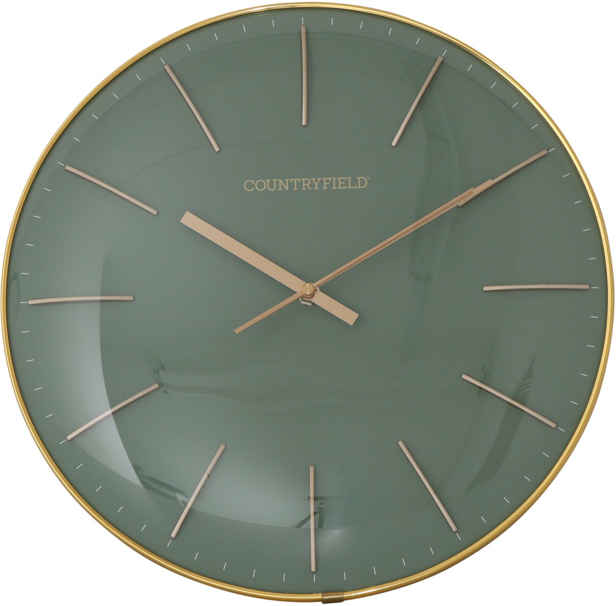 Wandklok bellamy 35x35x5cm groen