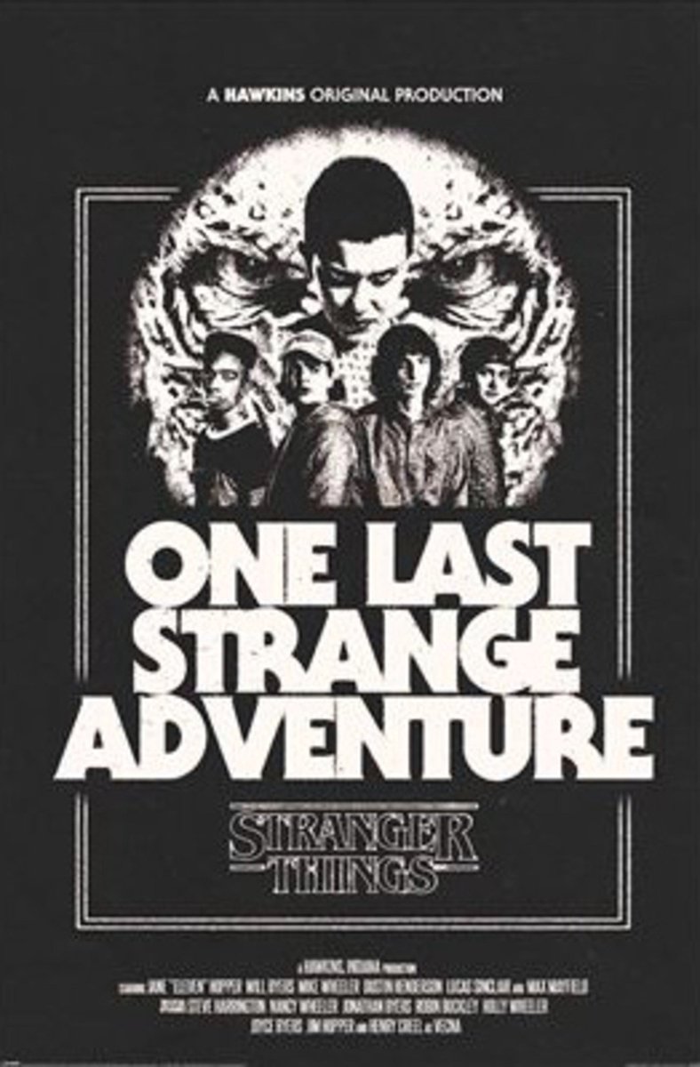 Stranger Things One Last Adventure Unisex Poster - meerkleurig - Standard multicolor