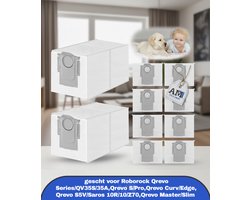 Stofzakken gescht voor Roborock Qrevo Series/QV35S/35A,Qrevo S/Pro,Qrevo Curv/Edge,Qrevo S5V/Saros 10R/10/Z70,Qrevo Master/Slim Robotstofzuiger Accessoires,10 Stuks 3L Stofzuigerzakken met Hoge Capaciteit