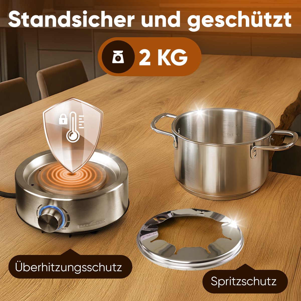 ProfiCook FD 1288 - Fondue Set - 8 personen - RVS – foto 3