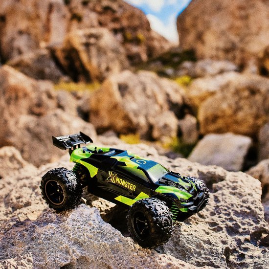 Overmax X-Monster 3.5 RC Auto – 4x4 – 1:18 Schaal – 30 km/h - Bereik 100 m – 2 Accu’s (40 min) – Extra Carrosserie – Offroad – TUV-gecertificeerd