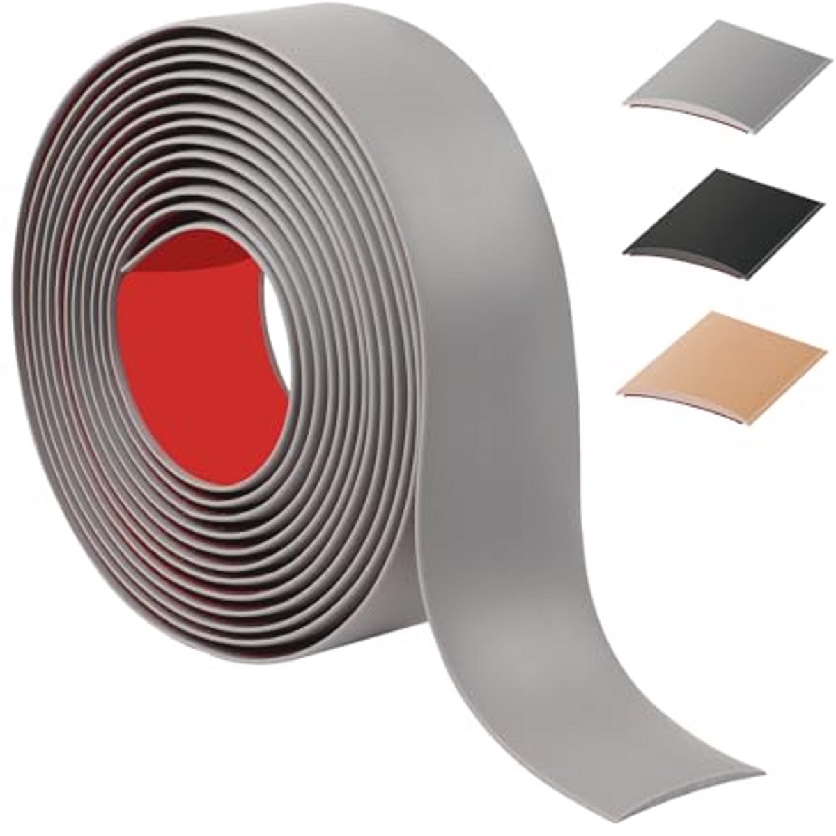 Flexible PVC Deurlipstrip 400 cm - Zelfklevend Drempelprofiel voor Vloer- en Tegelverbindingen