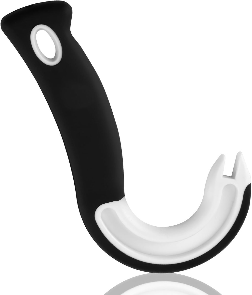 Open-Boxes Haaken Forme J, Gadget Keuken Handmatige met Grip Anti-slip Open gemakkelijk Boxen Bewaar Tinten met Ringen Versluiting
