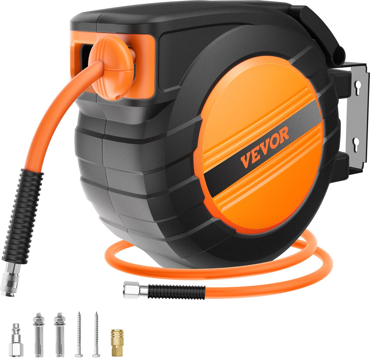 VEVOR Persluchtslanghaspel Automatische Slanghaspel 300PSI 9,52mmx15,24m