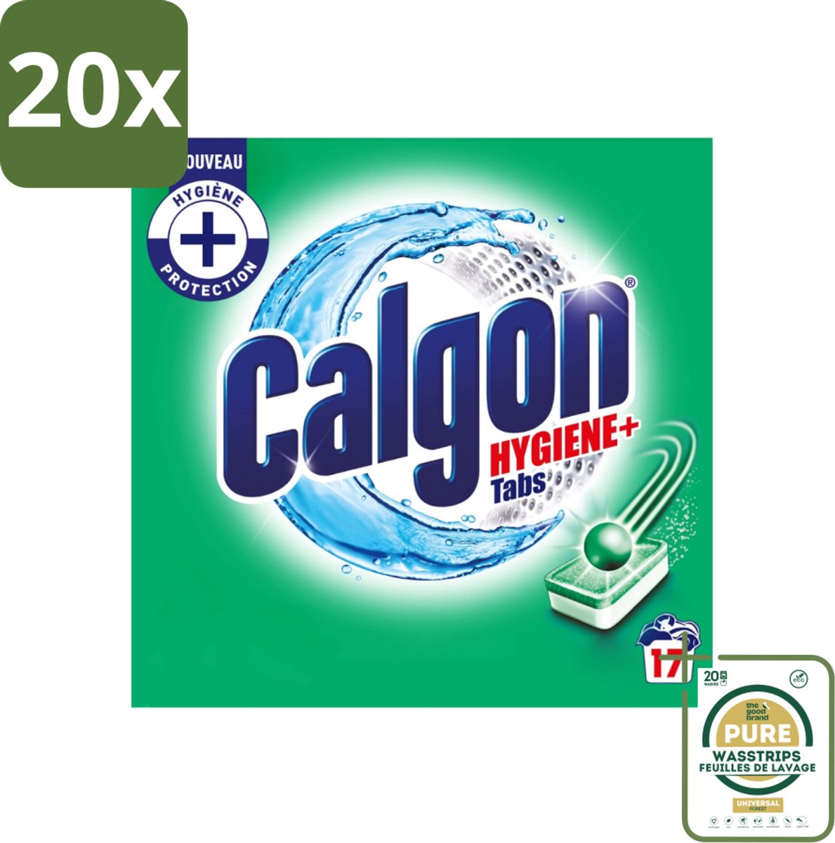 20 x Calgon - Ontkalkingsmiddel - 221 g - 17 Capsules - Grootverpakking - Ontkalken Wasmachine - Kalkaanslag - Wasmachine Reinigen - Wasmiddel - Wasmachine Beschermen