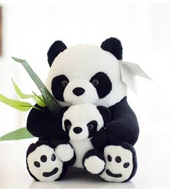 Vdtoys ® Leuke knuffel panda met baby 24 cm - superleuk en supermooi