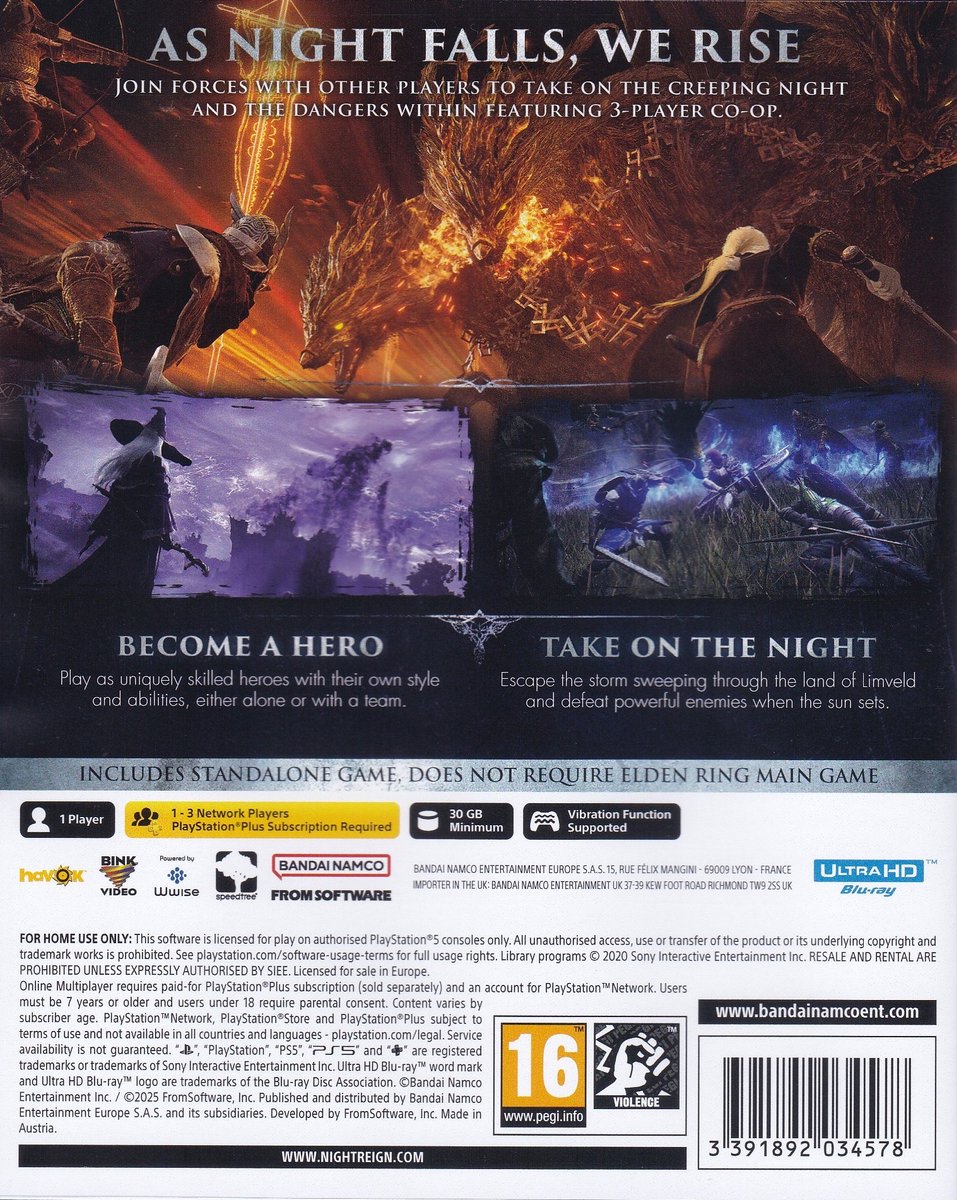 Bandai Namco Elden Ring Nightreign (PS5)