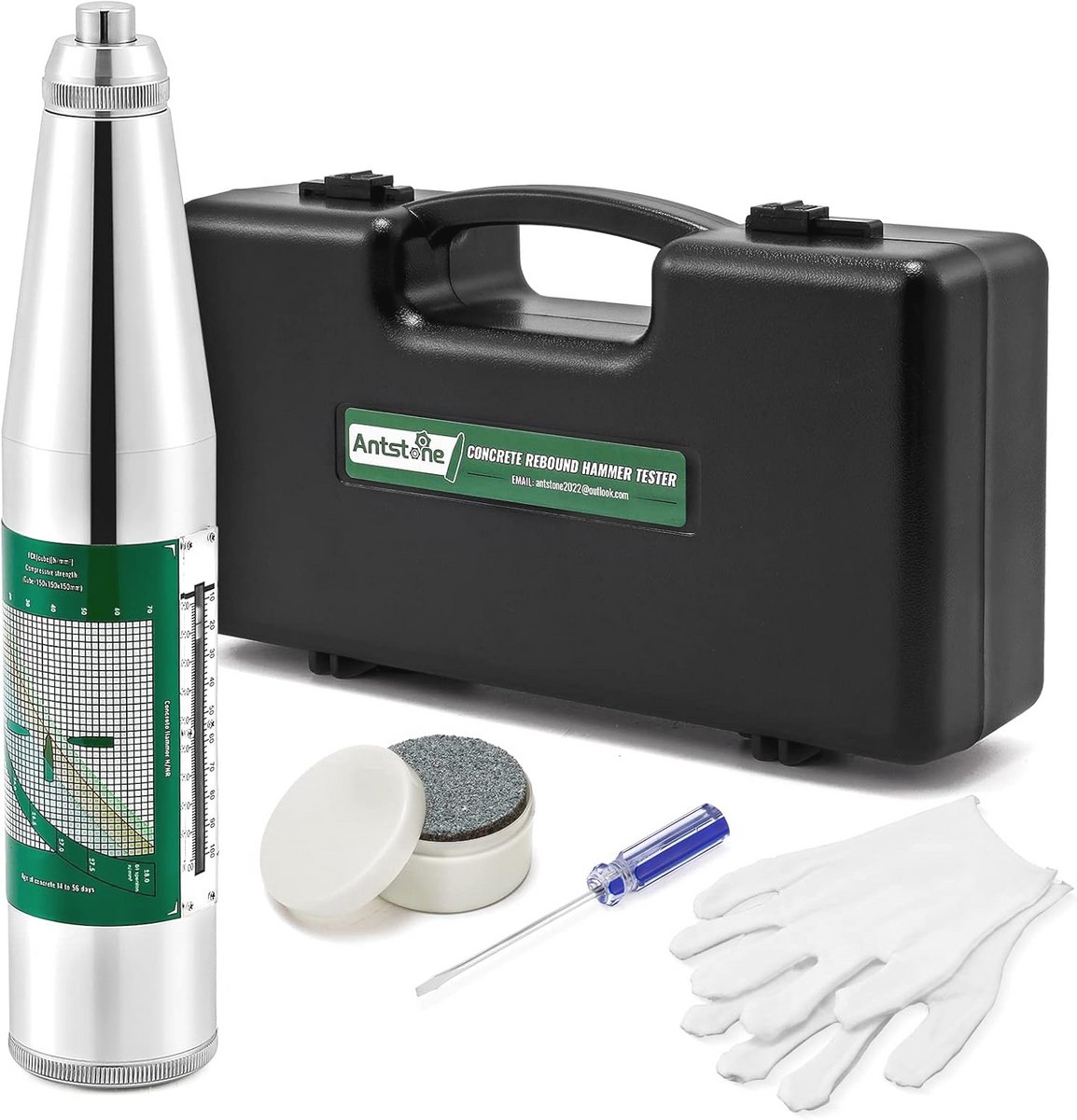 Concrete Rebound Hammer Tester voor Mechanische Sterkte Metingen 10-60Mpa