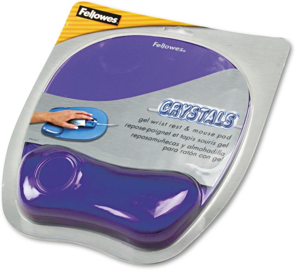 Ergonomische Muismat met Polsteun en Antislip Onderkant - 18 x 23 cm, Violet