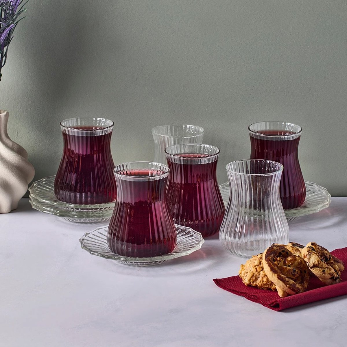 Perotti mudanya theeglazen set - 12 delig